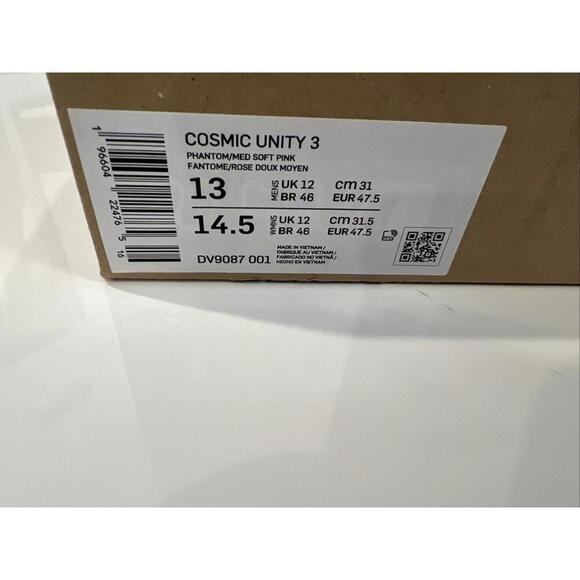 $169 Nike Cosmic Unity 3 Mens Basketball Sneaker Shoes White DV9087-001 Size 13 main image 4